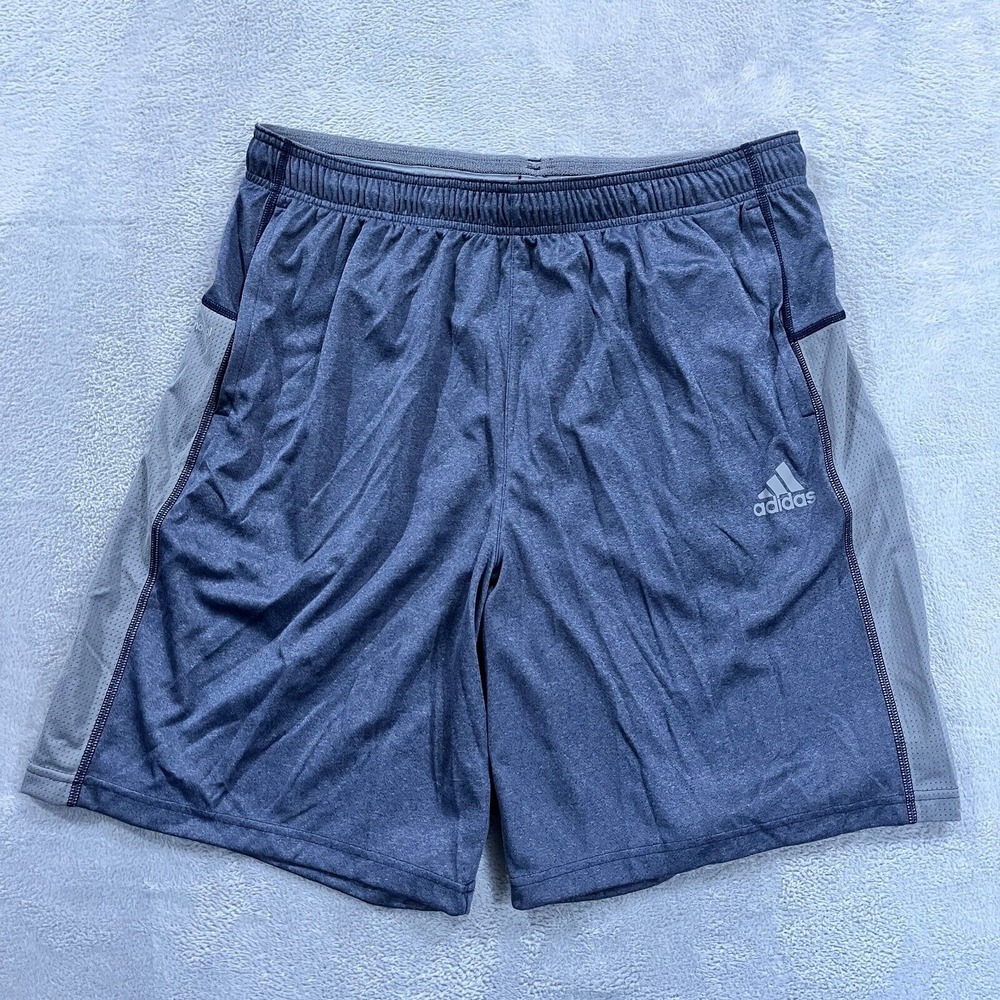 Adidas Shorts Men's XL Climacool Athletic Gray Blue NWT Gym